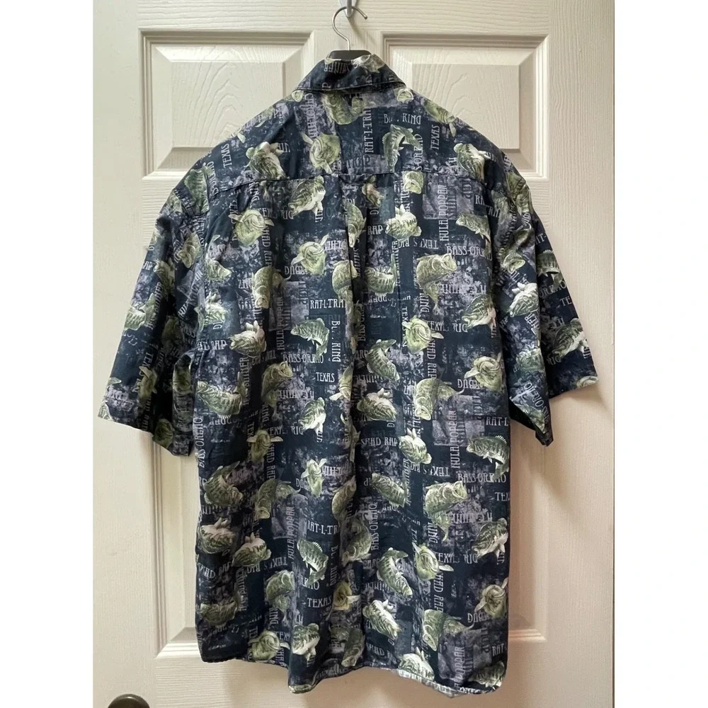 Vintage Columbia Sportswear Shirt Medium Men Button Up Floral All Over Print #74